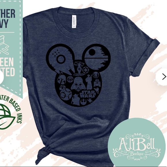 Star Wars Royal Blue Disney Shirt - Picture 1 of 3